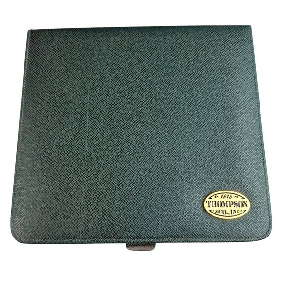 Thompson Co. Embossed Green Travel Cigar Humidor Gift Set w/ Hygrometers & More - Picture 8 of 14